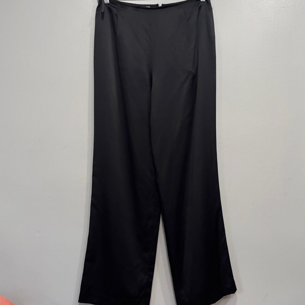 Talbots vintage Y2K wide leg Pure Silk pants size 12 - Picture 5 of 12